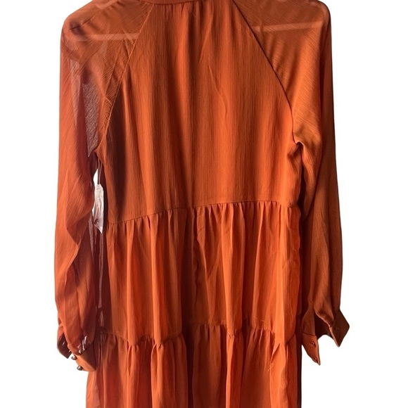 1. State Burnt Orange Flowy Dress NWT - Picture 3 of 5